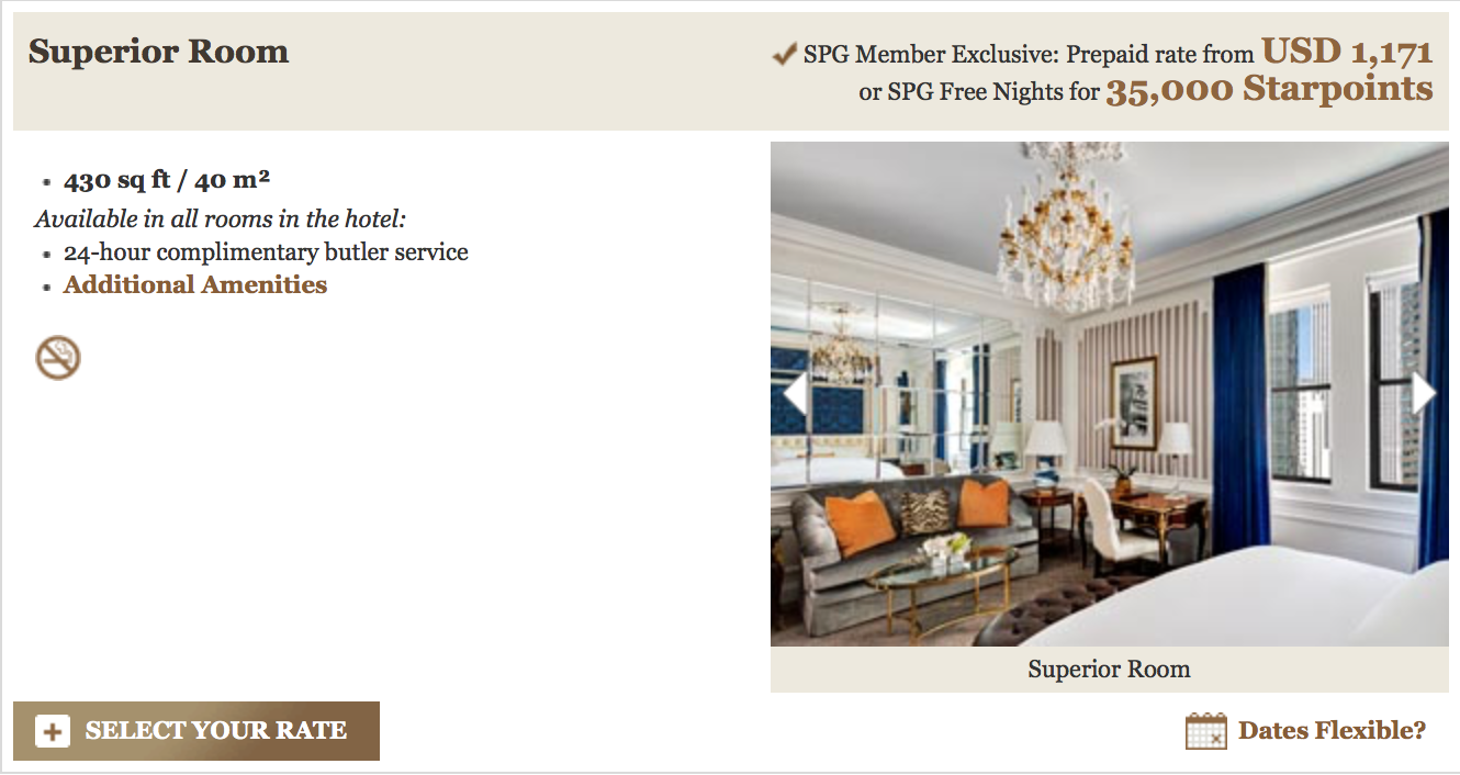 St Regis New York City Best Available Rate