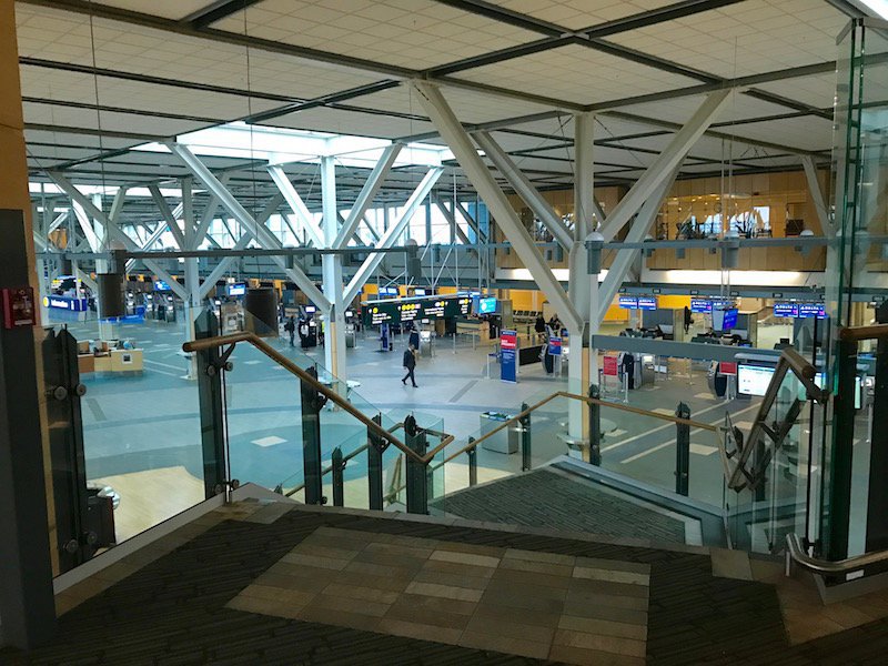 The Fairmont Vancouver Airport Hotel Is Located Just Above The Check-In Counters