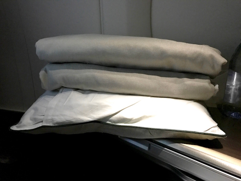 Cathay Pacific Business Class Bedding 