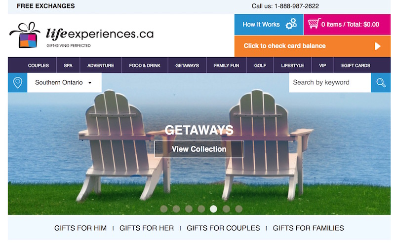 Life Experiences Homepage 