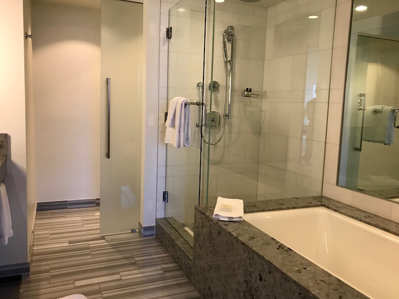 Walk-In Shower And Partitioned Toilet Area 