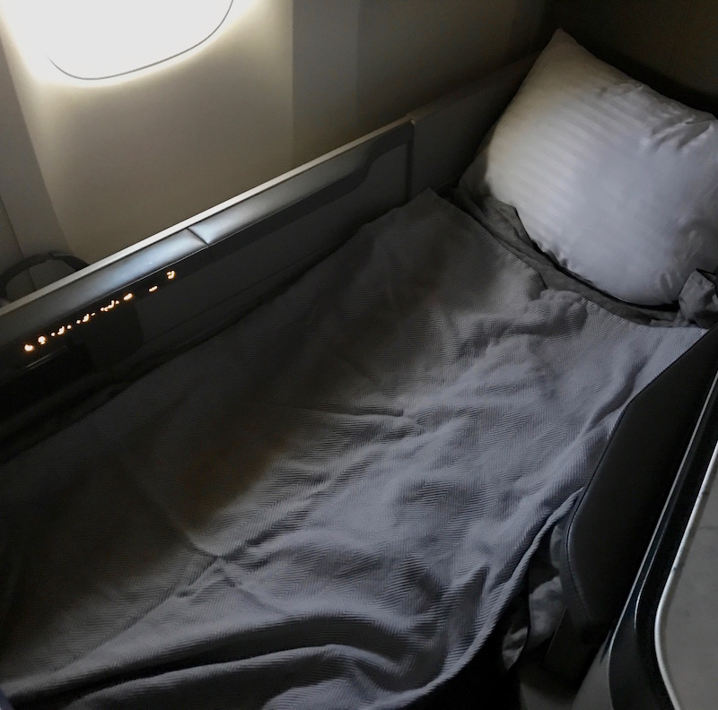 One Of The Most Comfortable Business Class Beds I've Experienced 