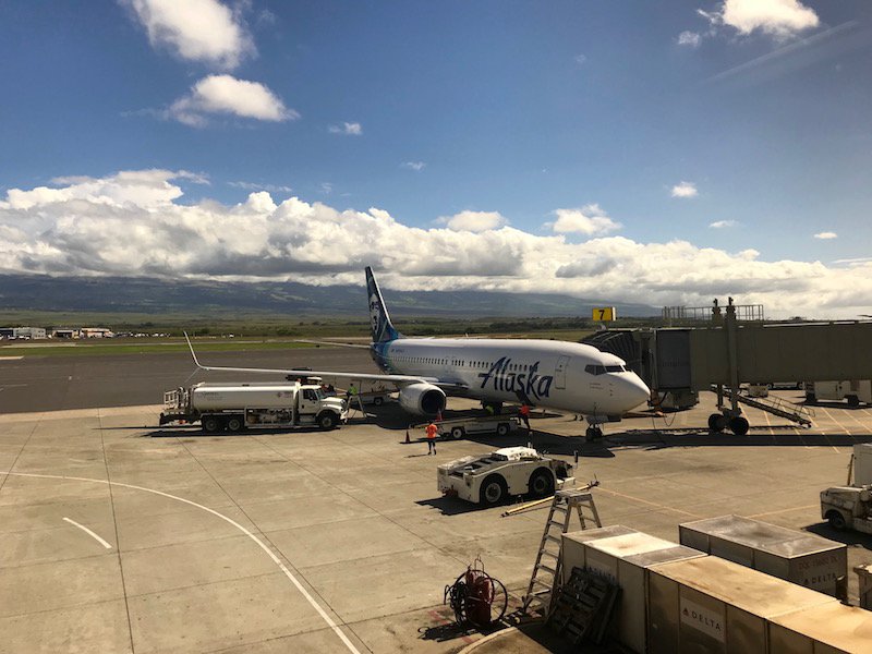 Our Boeing 737 At Maui Airport 