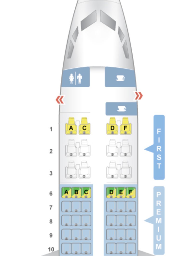 Alaska Airlines Boeing 737 Seat Map