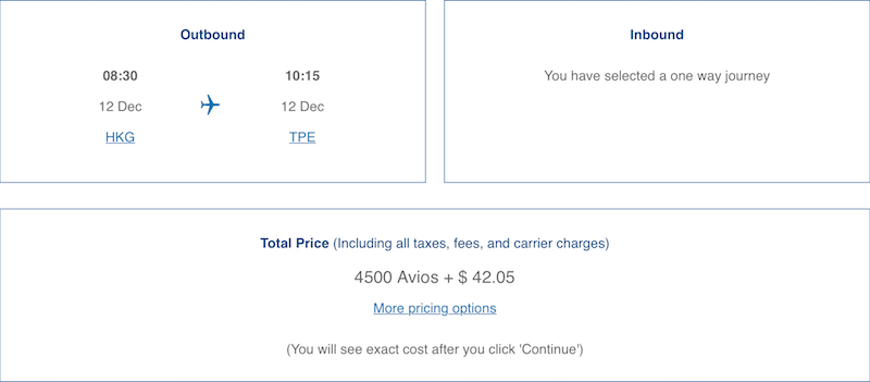 Only 4,500 Avios For An Economy Ticket