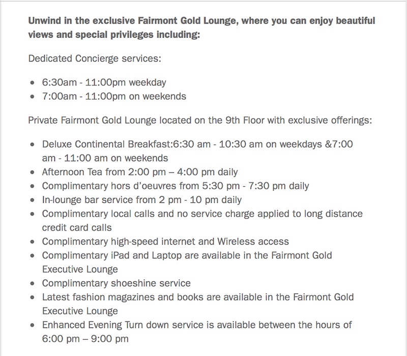 Fairmont Peace Hotel Shanghai Gold Floor Information
