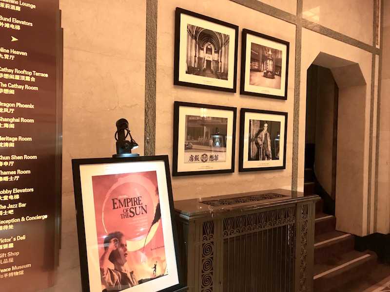 Memorabilia Display - Many Movies Have Been Filmed At The Peace Hotel 