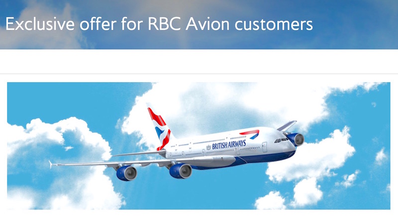 RBC Rewards To British Airways Executive Club Promotion