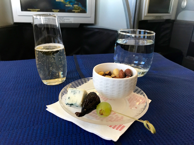 United Airlines Boeing 747 First Class Amuse-Bouche