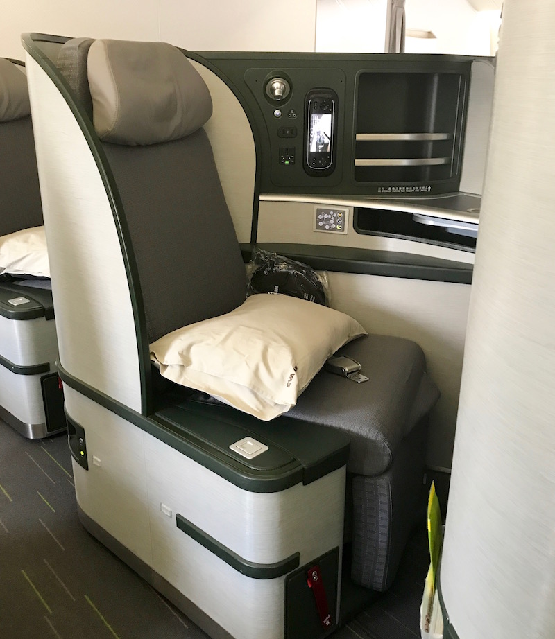 EVA Air Business Class Reverse Herringbone Seat 