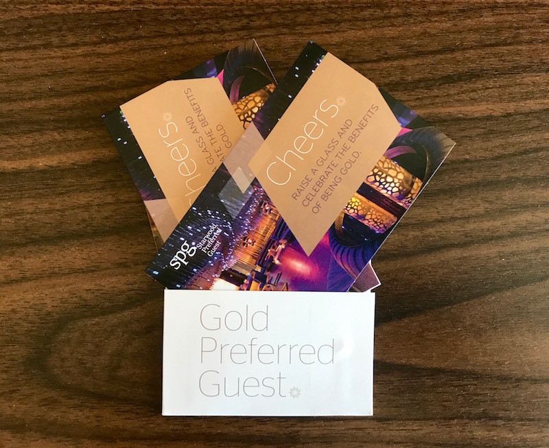 SPG Gold Welcome Drink Vouchers 