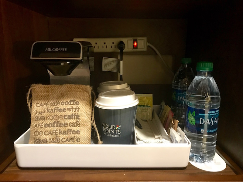 In-Room Coffee And Bottled Water