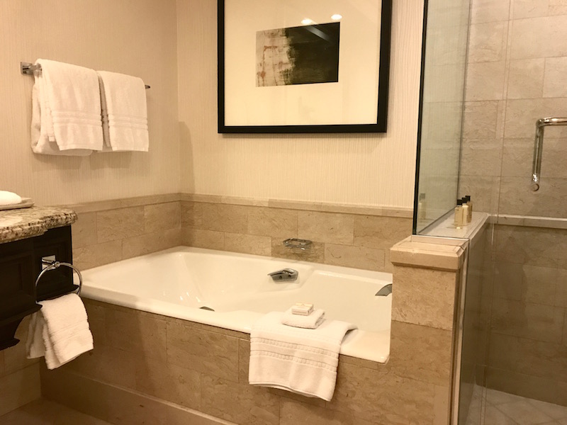 Four Seasons Hotel Las Vegas Strip View Room Bathroom 