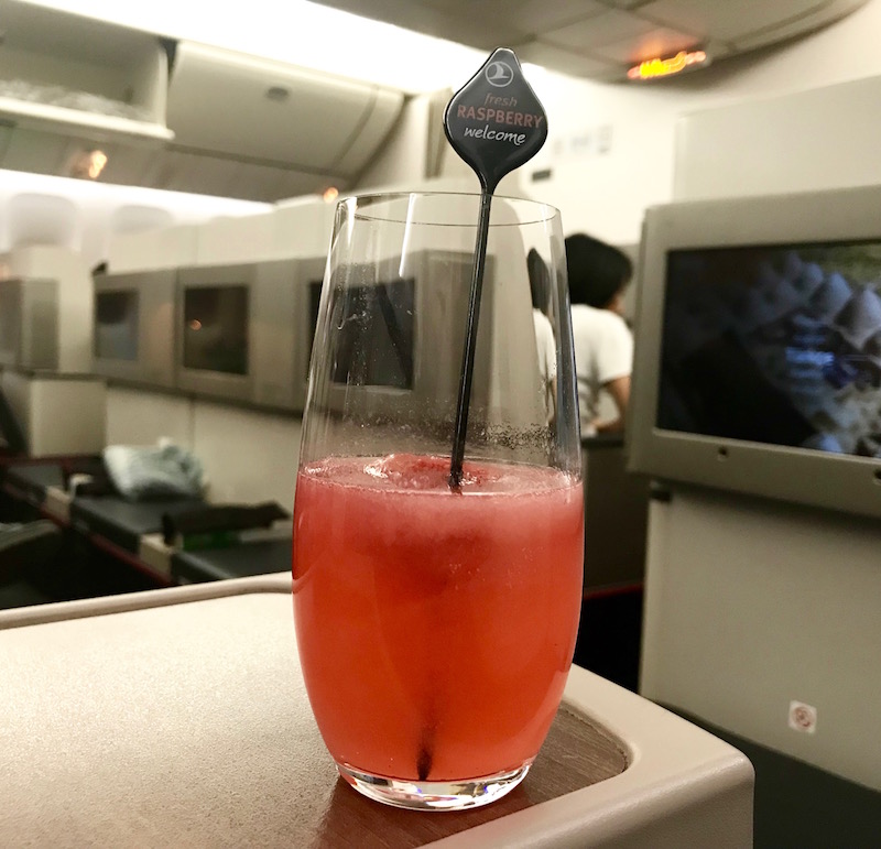 Turkish Airlines Welcome Drink