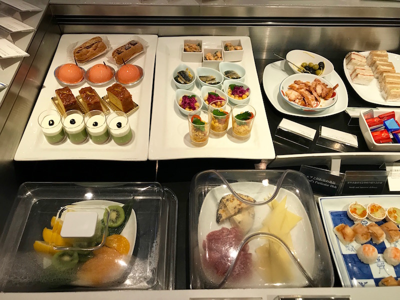 ANA First Class Lounge Tokyo Narita Food Selection