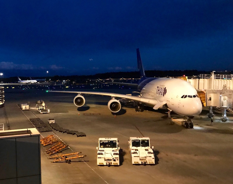 Thai Airways Airbus A380 At Tokyo Narita