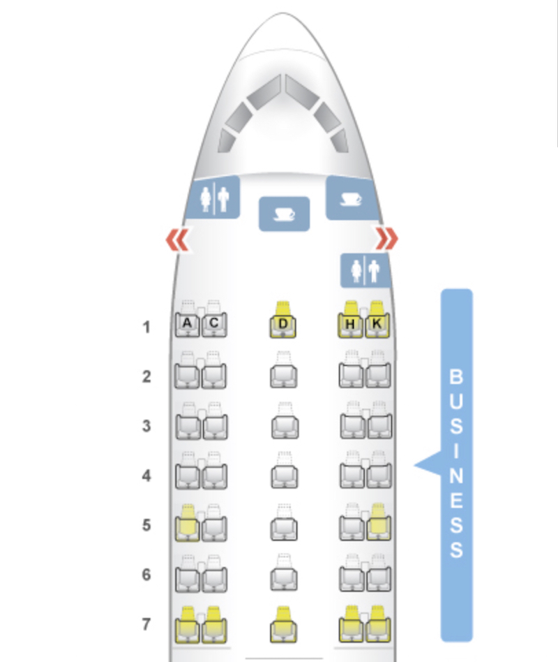 Boeing 767 - ANA Regional Business Class Seating