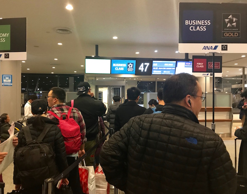 Crowded Gate Before Boarding