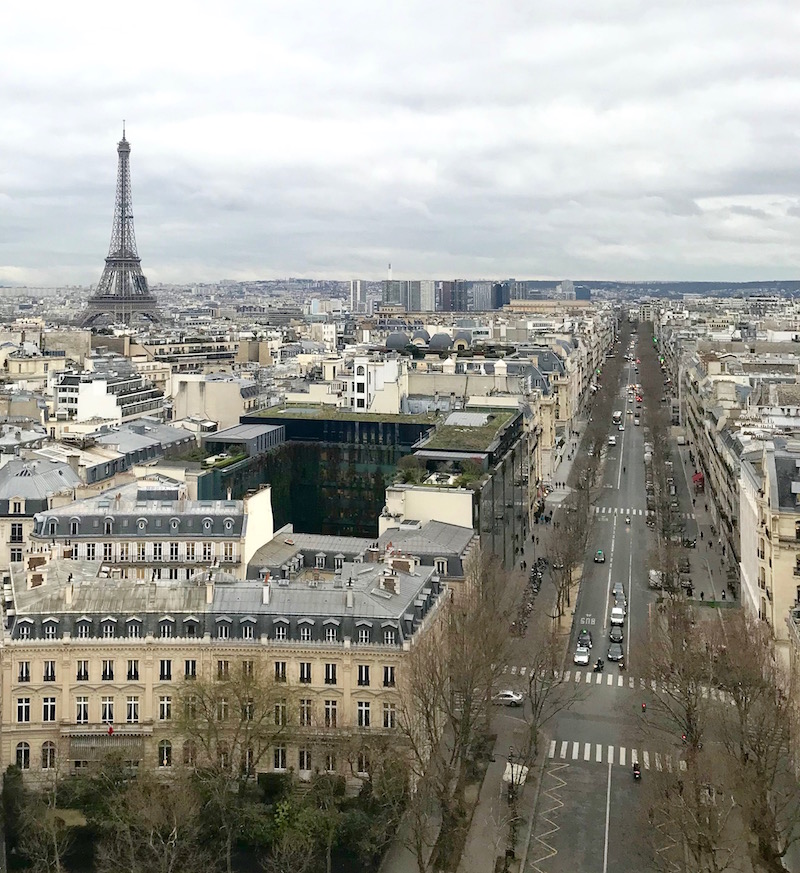 Daytime Views From The Top Of The Arc de Triomphe 