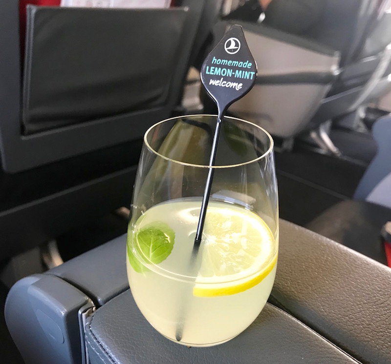 Turkish Airlines Welcome Drink
