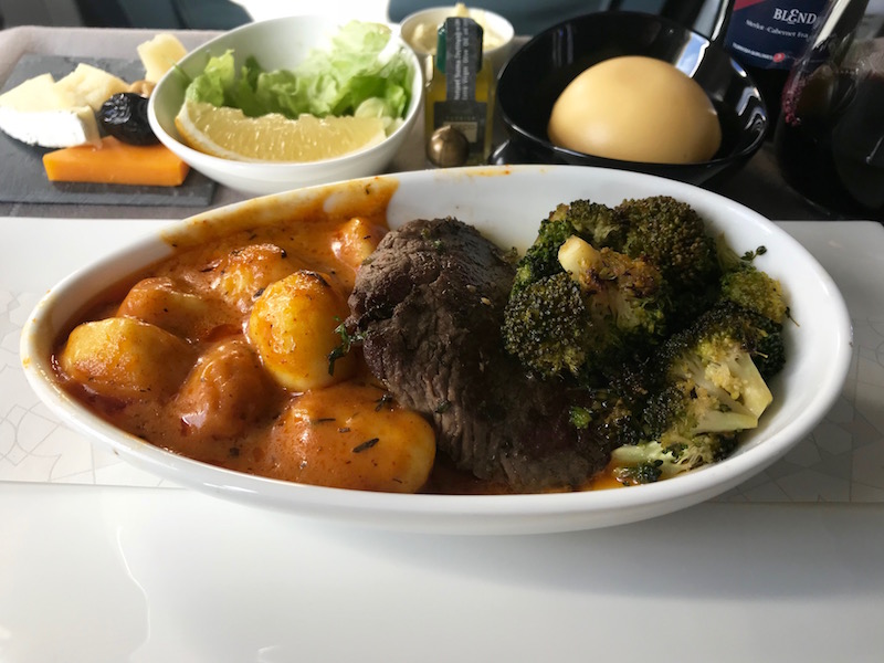 Turkish Airlines Business Class Lunch 