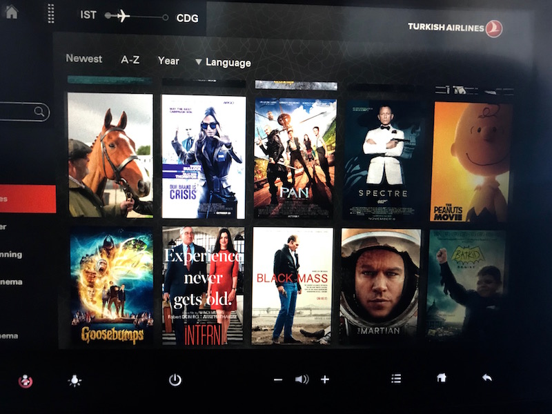 In-Flight Entertainment Selection 
