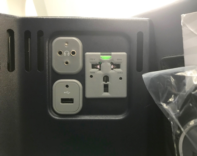Power Plugs Behind Seats