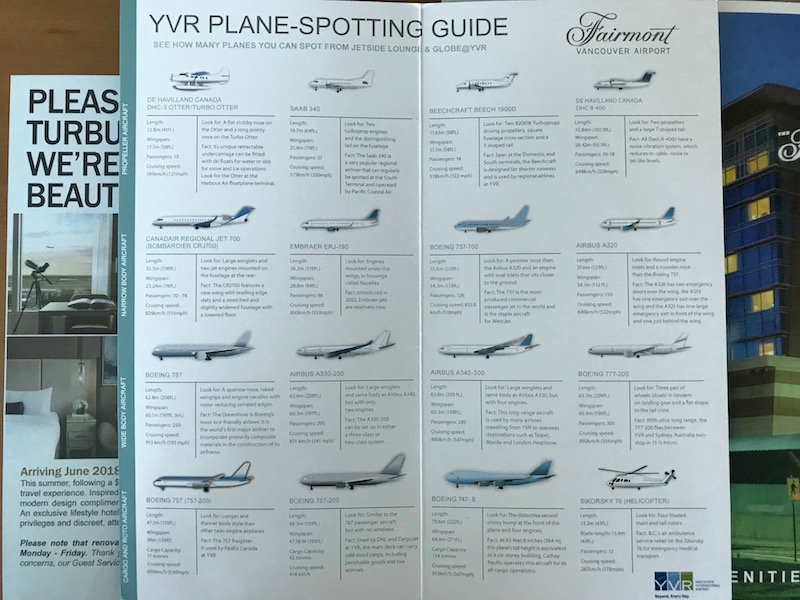 Fairmont Vancouver Airport Hotel Plane Spotting Guide