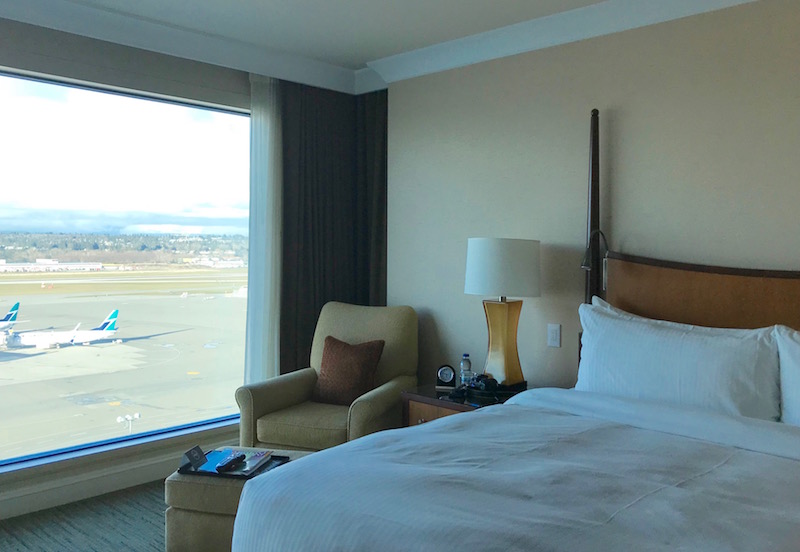 Views Of YVR From The Floor To Ceiling Windows