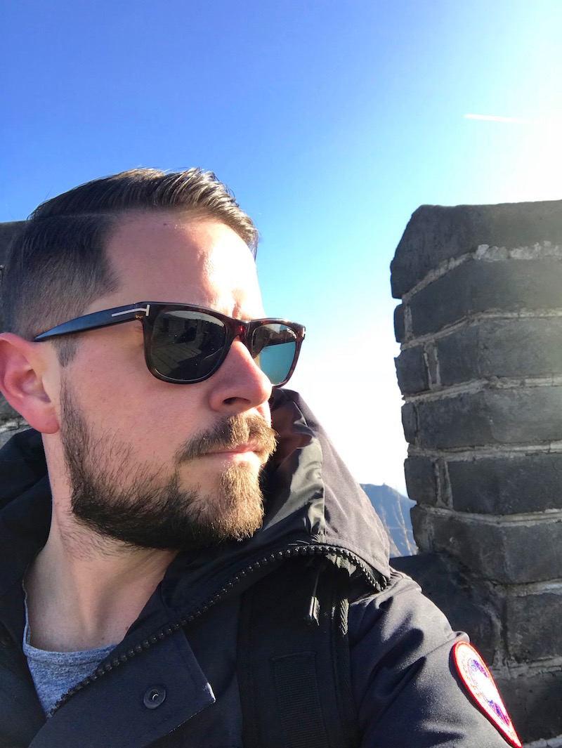 Enjoying The Great Wall Of China