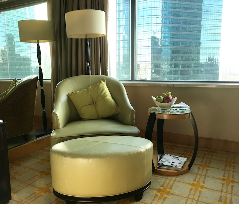 JW Marriott Beijing Executive Level Room Sitting Area