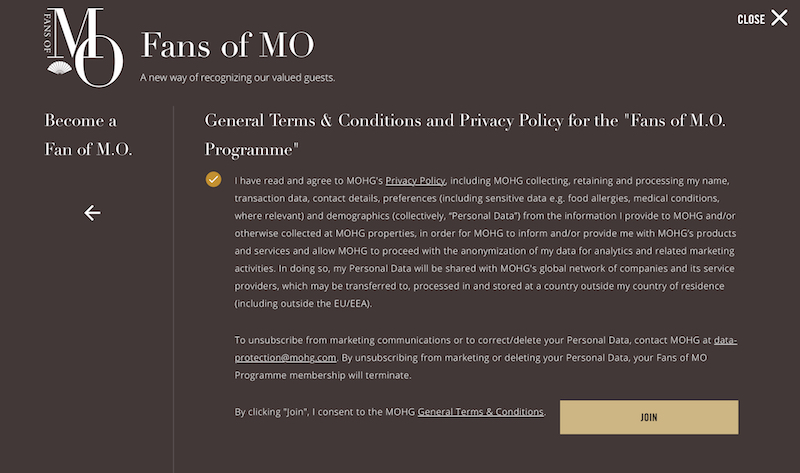 Mandarin Oriental Loyalty Program Terms And Conditions