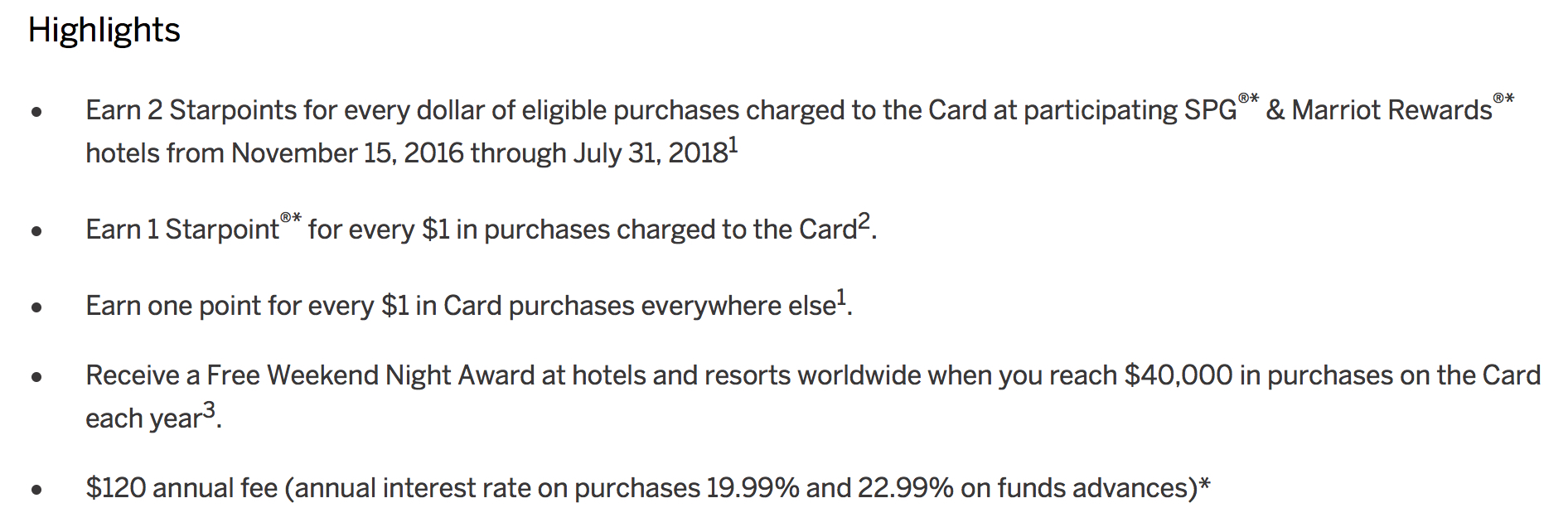 Changes To The SPG Credit Card In Canada