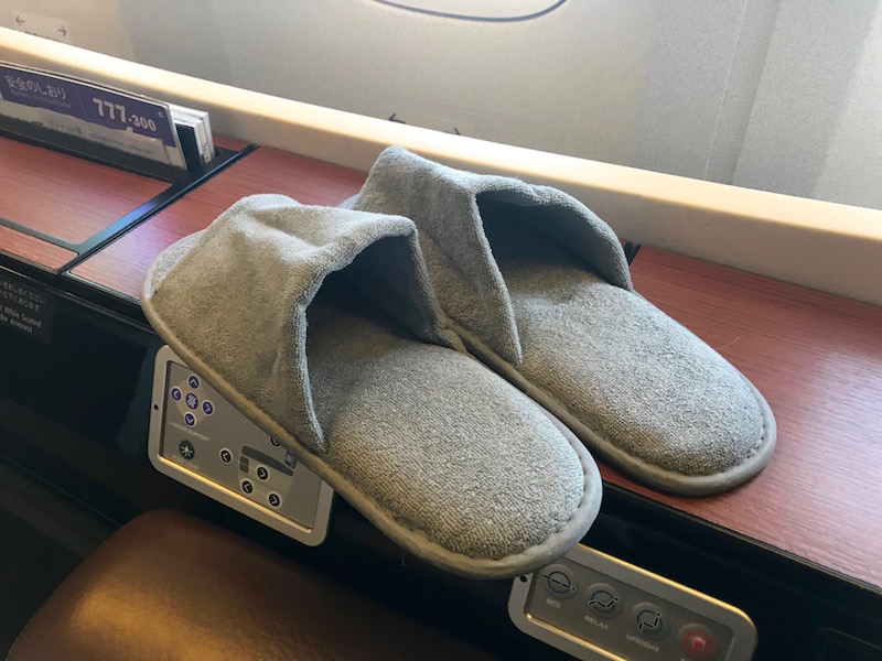 Japan Airlines Boeing 777 First Class Slippers