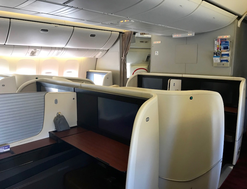 Japan Airlines Boeing 777 First Class Cabin