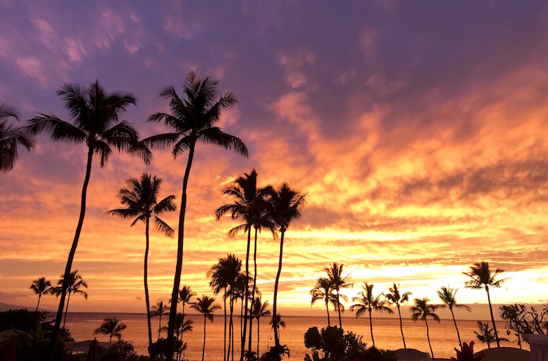 Maui Sunset From Wailea