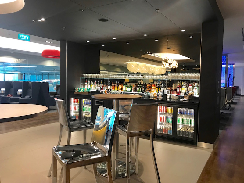 British Airways Business Class Lounge Singapore Bar Area