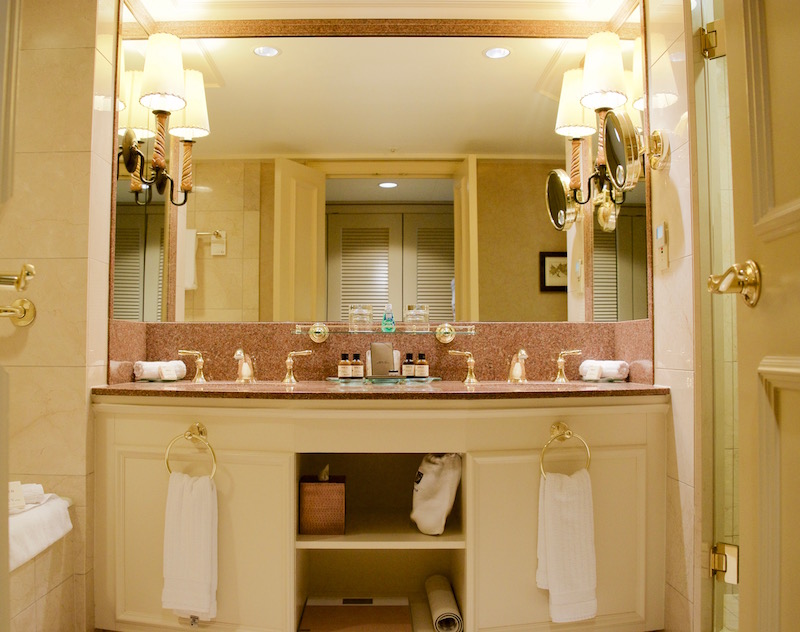 Fairmont Chateau Whistler Gold Floor King Room Bathroom Vanity