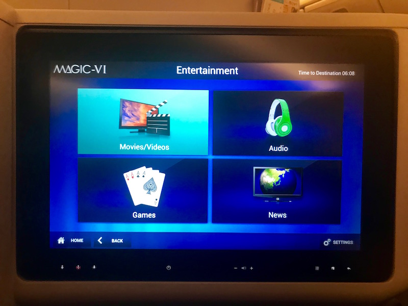 Japan Airlines Boeing 777 Business Class In-Flight Entertainment