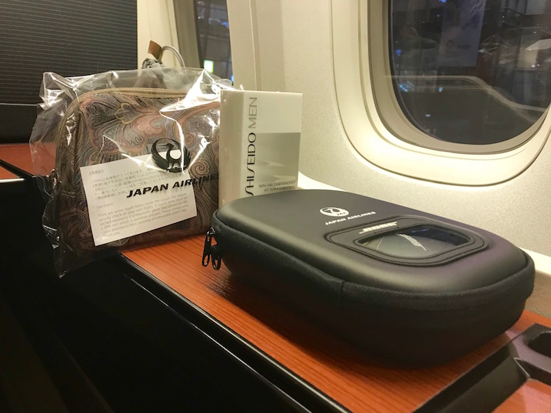 Japan Airlines First Class Amenities