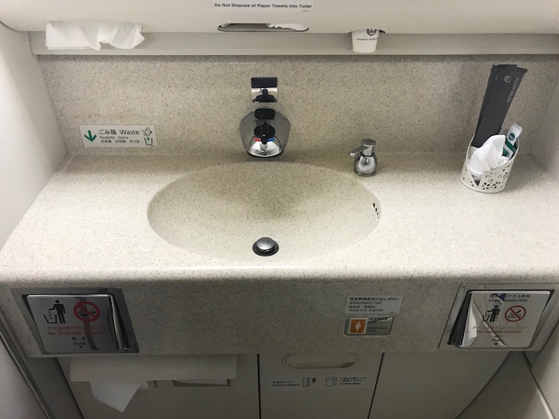 Japan Airlines First Class Bathroom