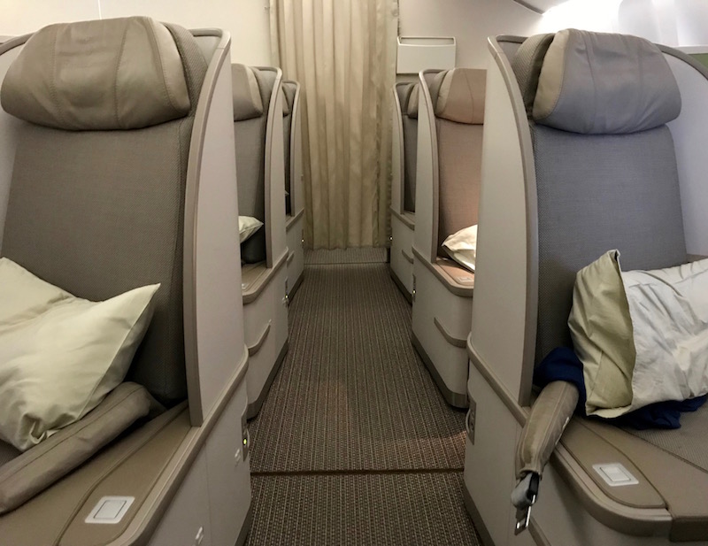 EVA Air Boeing 777 Business Class Rear Cabin