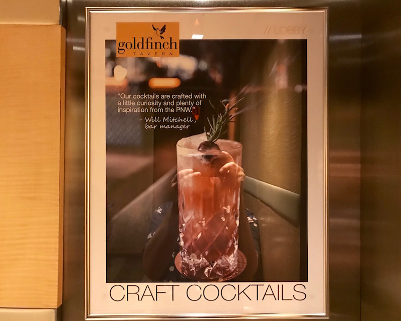 Craft Cocktail Poster In Elevator