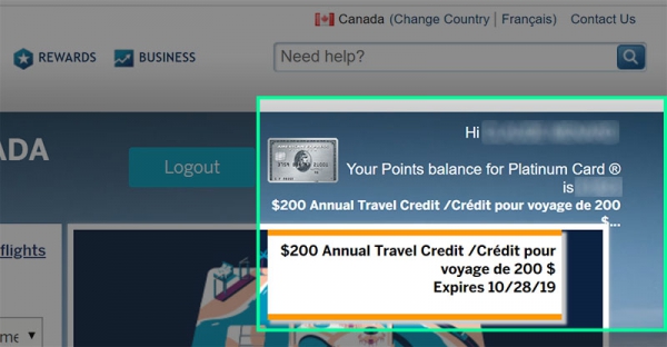 travel bank service credit expiry date