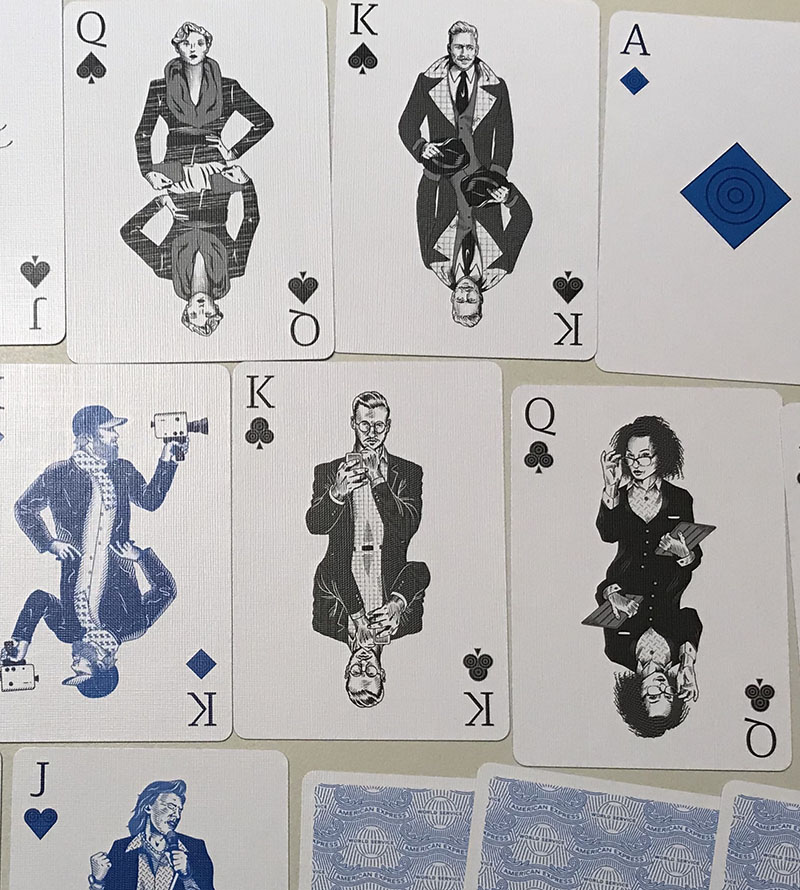 Notable American Express playing card designs.