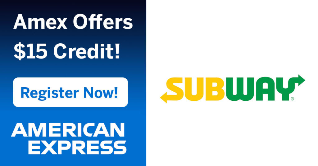Amex Offers - Subway $5 Credit