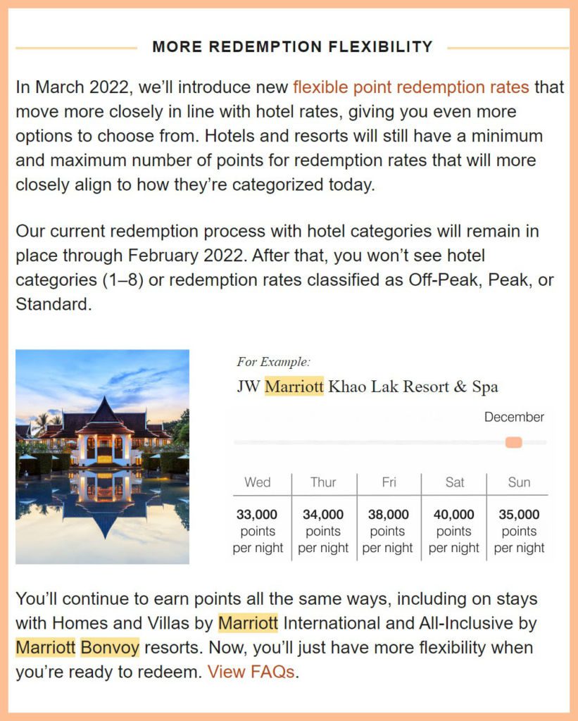 Not Good: Flexible Points Redemptions Coming to Marriott Bonvoy