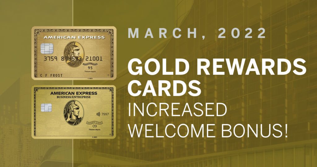 Gold Rewards Card Canada Increased Welcome Bonus