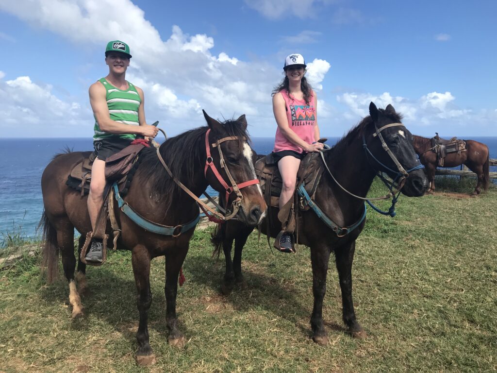 Horse Ride on the Ocean using our Marriott Experience Points