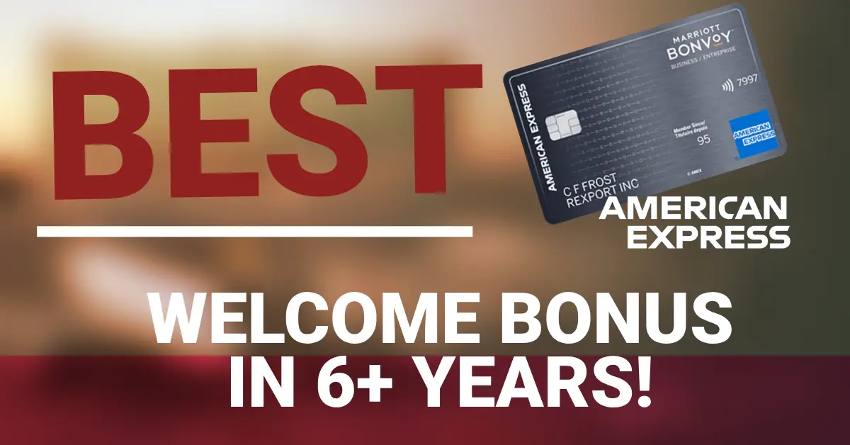Best Welcome Bonus, May, 2025, Amex Marriott Bonvoy Business Card Canada